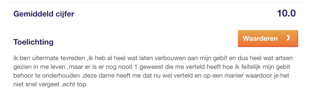 review Janneke Lagerwaard mondhygienist 